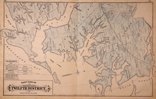1877 Plat Map ~ East 12th District, BALTIMORE Co., MD / 13th District on Reverse picture