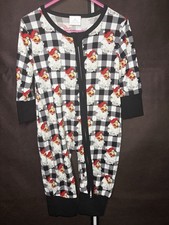 Baby Christmas Bamboo Pajamas 12-18M Retro Santa Plaid Zippy picture