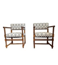 French Bobbin Side Chairs-Pair- Late 17th Century-Gorgeous set picture