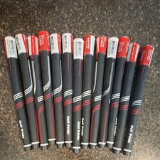 13 Golf Pride Golf Club Grips Rubber Black/Red Standard picture