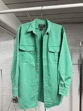 Vintage 1990s Polo Country Ralph Lauren Button Down Shirt Teal Mens Large picture
