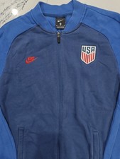 Nike USA Soccer Navy Track Jacket Men Size Medium Full Zip USMNT Futbol  picture