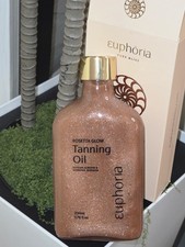 Euphoria Pure Bliss Rosetta Glow Tanning Oil Pink Sparkles 200ml 6.76oz New picture