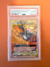 2019 Pokemon SM Hidden Fates Moltres & Zapdos & Articuno Tag Team GX PSA 10 picture
