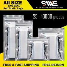 Anti Static Bags ESD Shielding Silver Reclosable Seal 2x3 3x5 4x6 6x8 9x13 picture