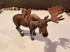 Schleich MOOSE 14619 Male BULL 2009 Retired Wildlife Forest Animal USED picture