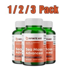 1/2/3 Pack INFINITE AGE Sea Moss Advanced 1250mg Superfood, High-Potency picture