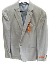 Tallia Uomo Men's Sucker Blazer Jacket 42R Brand new With Tags and Pocket Square picture