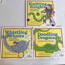 An ABC Book of Sounds LOT 3 | Doodling Dragons Knitting Knights Whistling Whales picture