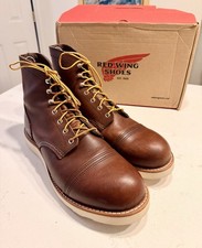 Red Wing #8088 Iron Ranger Boots Traction Tred Wedge Sole Brown Leather Men 11.5 picture