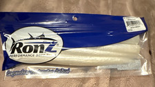 RonZ Performance Soft Baits 10in Replacement Tails White Pearl 4 Pack picture