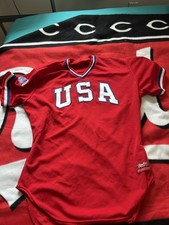 Norm Charlton 1984 summer games Olympics USA team red Jersey w/Insc JSA Cert picture