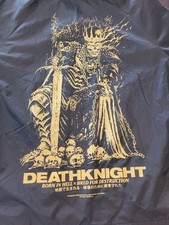 Death Saves Death Knight Jacket Sz M Black Born in Hell Destruction Street Wear picture
