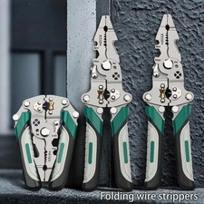 Foldable Wire Stripper Crimper Cutter Multi Tool for Electricians picture