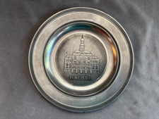 Vintage Luneburg Souvenir Wall Pewter Plate picture