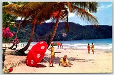Vintage Postcard - Maracas Bay - Beach - Near Port of Spain - Trinidad picture