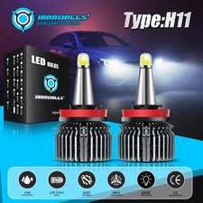 H8 H9 H11 2400W 380000LM LED Headlight Bulbs Conversion Kit 6500K White Ironwall picture
