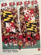 2022 MARYLAND TERRIPINS COLLEGE GAMEDAY PROGRAM VS. BUFFALO CHAMPIONS picture