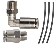 NEW 32 Degrees Macroline Kit - 1 Straight Fitting, 1 90 Fitting, & 3' Black Line picture