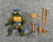 Storage Shell Leonardo 100% Complete Teenage Mutant Ninja Turtles 1990 Playmates picture