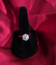 3ct Certified Moissanite Solitaire Engagement Ring Size 9 picture