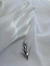 MODERNIST RONALD HAYES PEARSON ABSTRACT BRANCH STERLING PIN 1960'S picture