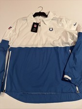 Nike NFL Indianapolis Colts Lightweight Team Issue Coaches Jacket L CJ8528 Men picture