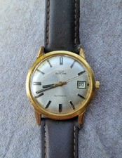 Vintage 1960s Glycine Automatic Date ETA 2472 17J Gold Plated Swiss Watch picture