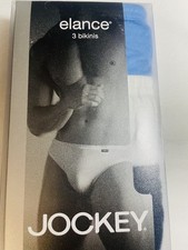 Jockey Elance Men's Bikini Underwear Size Large - 3 Pairs NEW 2006 Cotton picture