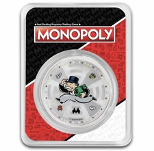 2024 Samoa 1 oz Silver Mr. Monopoly Colorized with TEP picture