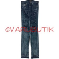 saint laurent paris fw14 oil spill crash selvedge d01 jeans size 25 (28x33) picture