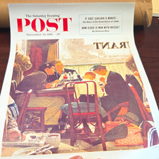 The Saturday Evening Post Nov 24 1951 Norman Rockwell Signed Cover Print picture