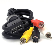 Playstation PS1, PS2, PS3 S-Video Cable S-AV Composite TV Cord Replacement picture