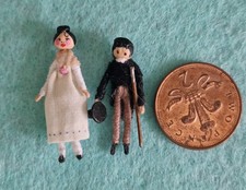 Miniature Georgian Regency figure Dollhouse Toy Dolly Ooak Artisan Vintage Style picture