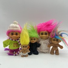 Russ Toll Lot Of 5 Pink Green Yellow Hair Ski Halloween Baby Vintage picture