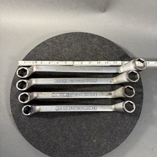 4 pcs. Vintage Craftsman Double Box End 6 Pt Deep Offset Wrench Set =V= Series picture