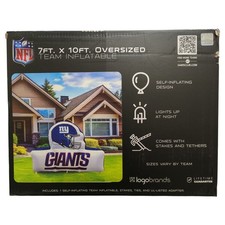 Logo Brands New York Giants Pre-Lit 7'x10' Team Inflatable picture