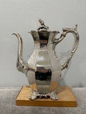 Vintage Antique Evans London Bridge Silver Plated Teapot w/ Acorn Finial picture