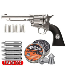 Colt Peacemaker .177 Cal Pellet Gun Metal Revolver w/ Pellets & CO2 - Umarex picture