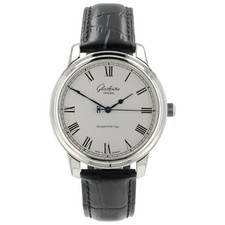 Glashutte Senator Silver Dial Stainless Steel 40mm Automatic Mens 1-39-59-01-01 picture