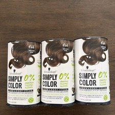 3 Pack Schwarzkopf  Simply Color Permanent Hair Color, 4.65 Dark Golden Brown picture
