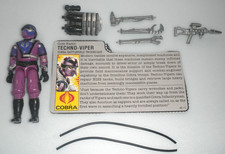 Vintage 1987 Cobra Techno Viper G.I. GI Joe v1 100% Complete Figure 3.75 ARAH picture