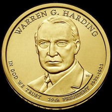 2014-D Warren G. Harding Presidential Dollar 