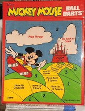 Vintage Disney Mickey Mouse Ball Darts Board Game New Sealed NIB Kmart Price Tag picture