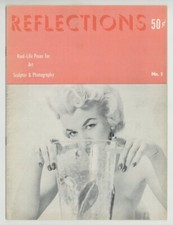Reflections #1 Bettie Page 4p Rare Betty Magazine 1950 Dianne Weber Pinups Photo picture