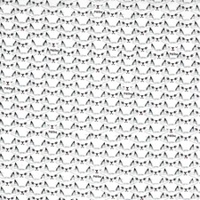 Michael Miller Cat Clique Cotton Fabric in Black/White  BTY 36
