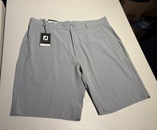 New FootJoy Shorts Men's 36 Gray Foot Joy Golf Performance Polyester 9.5” Inseam picture