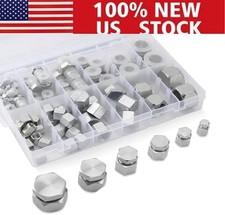 64Pc 37 Degree JIC Cap and Plug Assortment Kit Precision Threading Hydraulic Hos picture