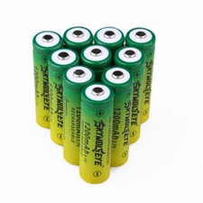 100pcs SkyWolfEye 14500 Battery 3.7V 1200mAh Li-ion Rechargeable Batteries Cell picture