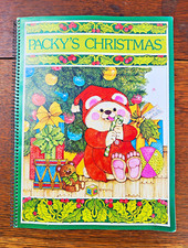 Vintage 1979 Packy's Christmas Coloring Story Book Current Inc Spiral Bound picture